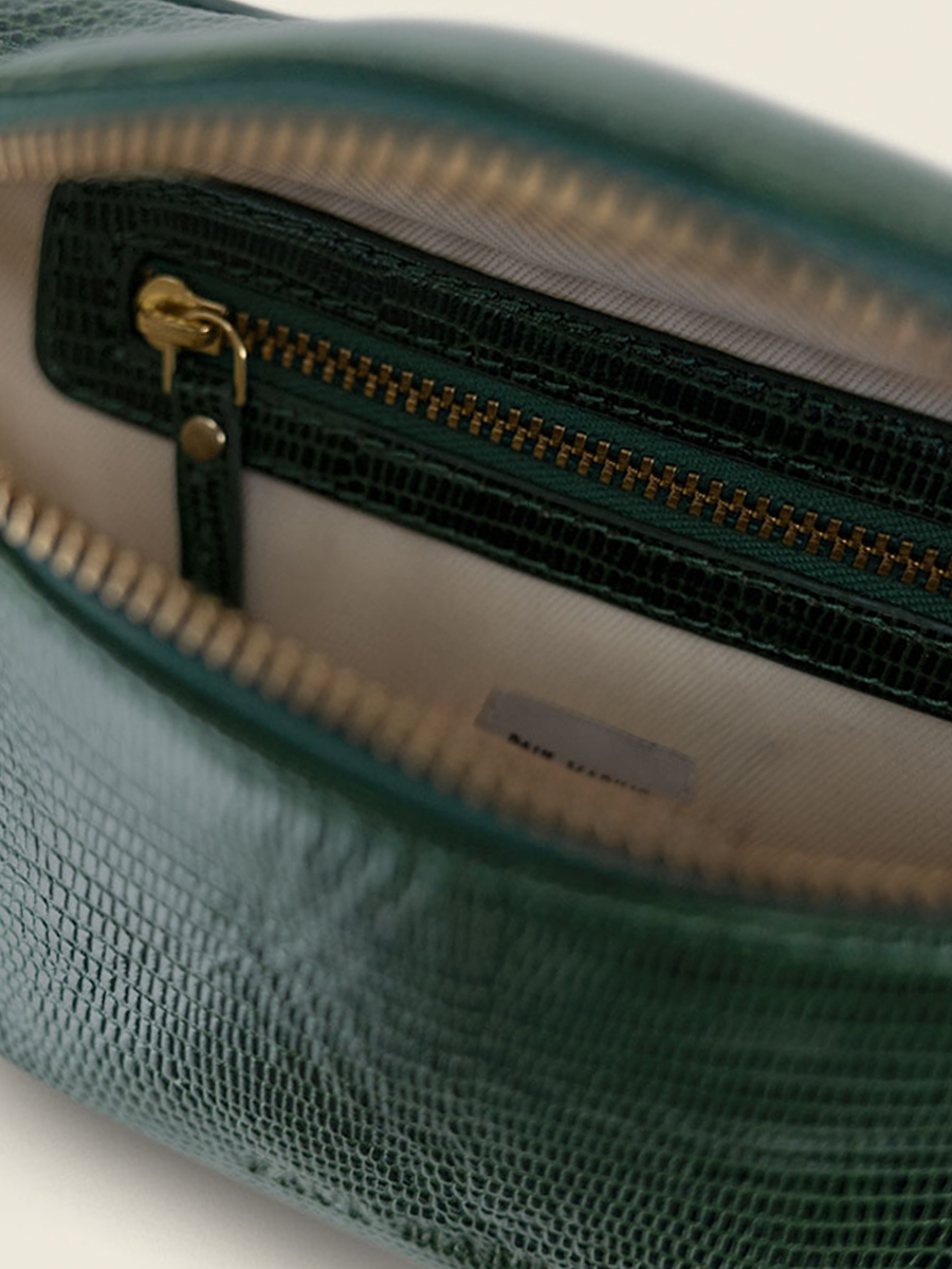 green-leather-fanny-pack-labanane-1960-paul-marius-inside-view-picture-m503-l-dg