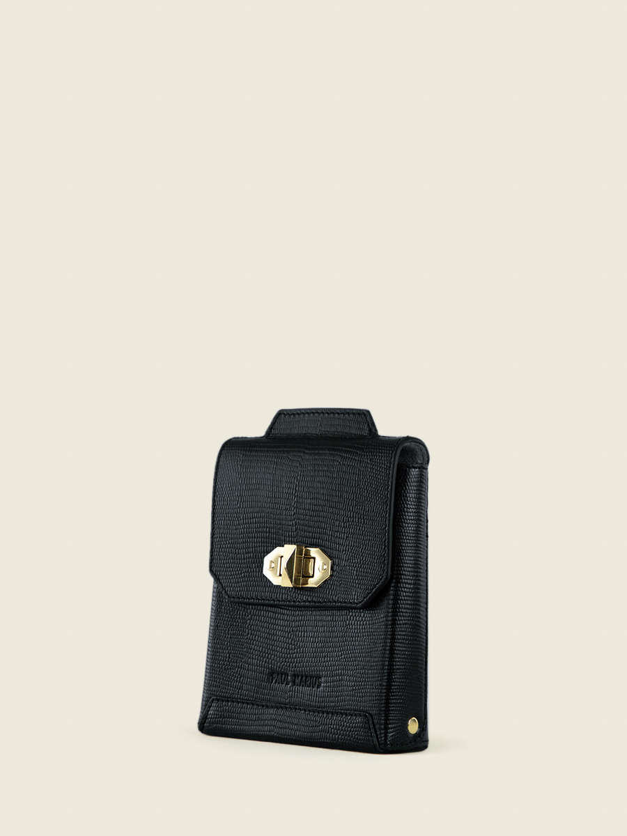 jet-black-leather-phone-pouch-agathe-1960-paul-marius-side-view-picture-m70-l-b