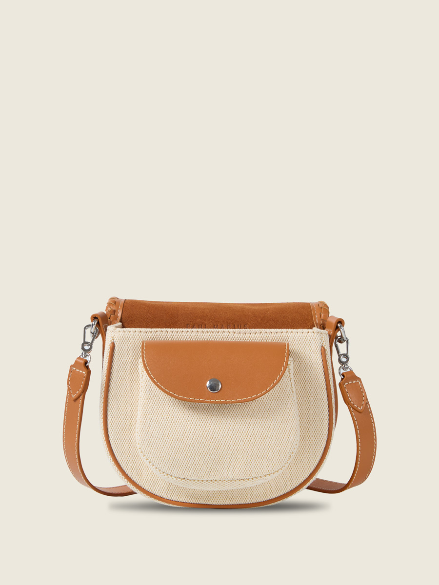 Beige canavas mini shoulder bag LeBobo Escapade - Beige Canvas inside view