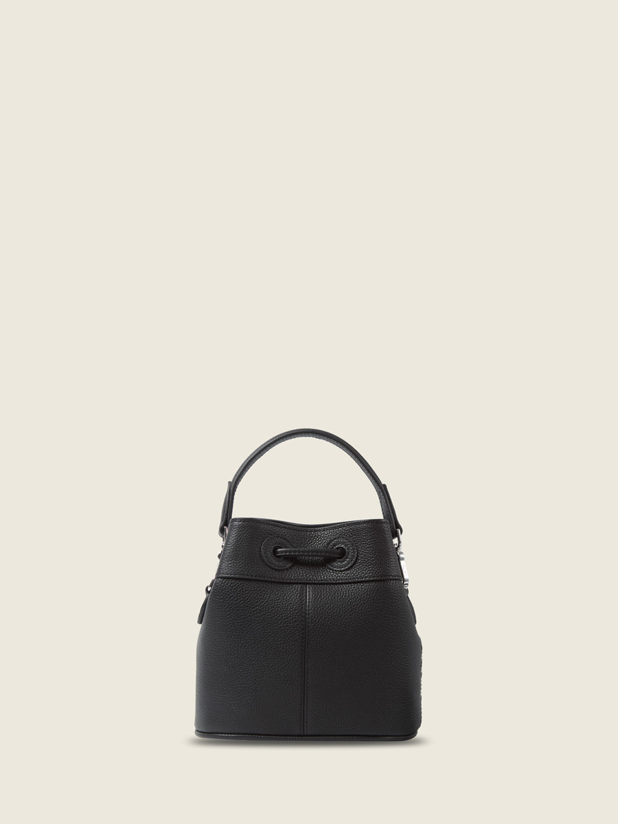 mini-bucket-bag-leather-capucine-xs-black-white-front-view-w39xs-ti-b-w 