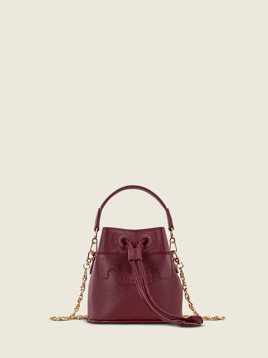 mini-bucket-bag-leather-capucine-xs-burgundy-front-view-w39xs-p