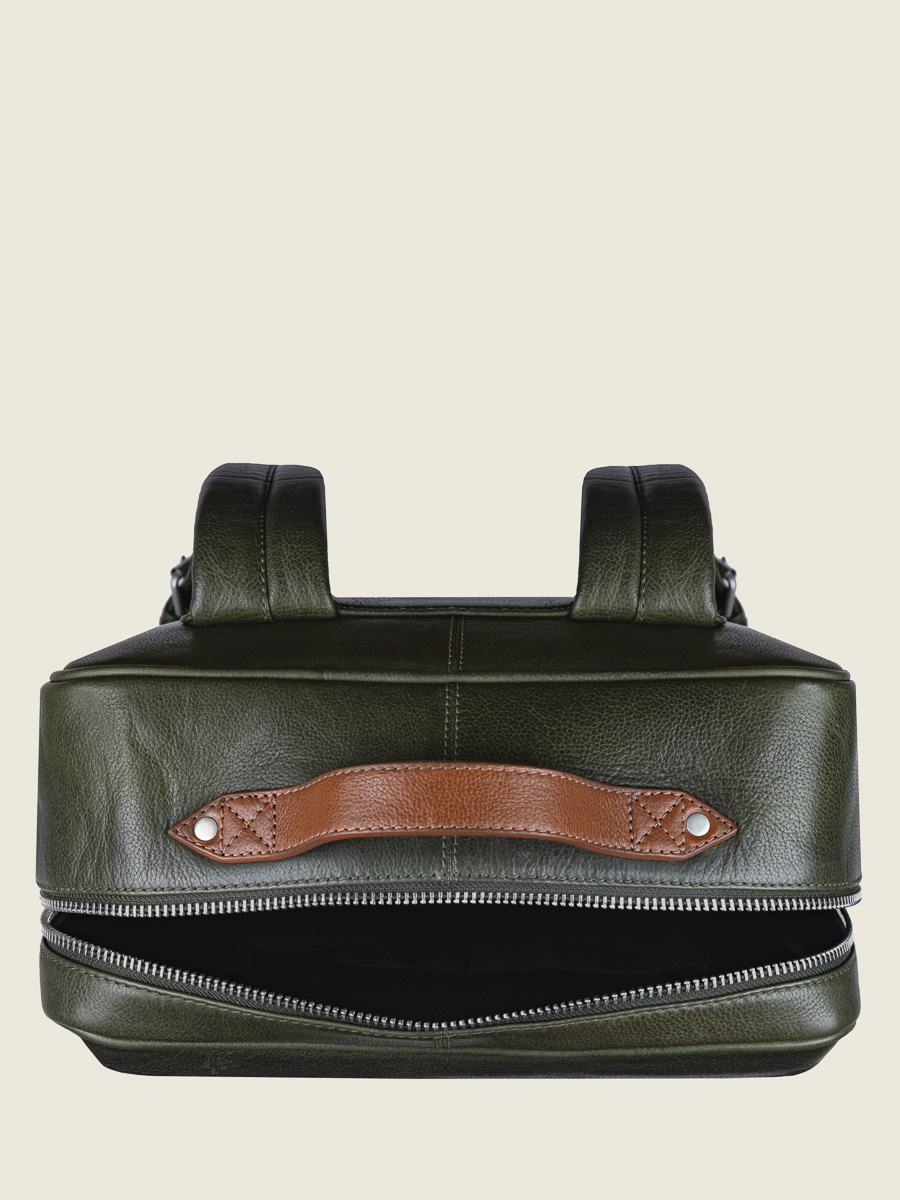 green-brown-leather-bagpack-charles-english-green-light-brown-paul-marius-inside-view-picture-b11-gr-l