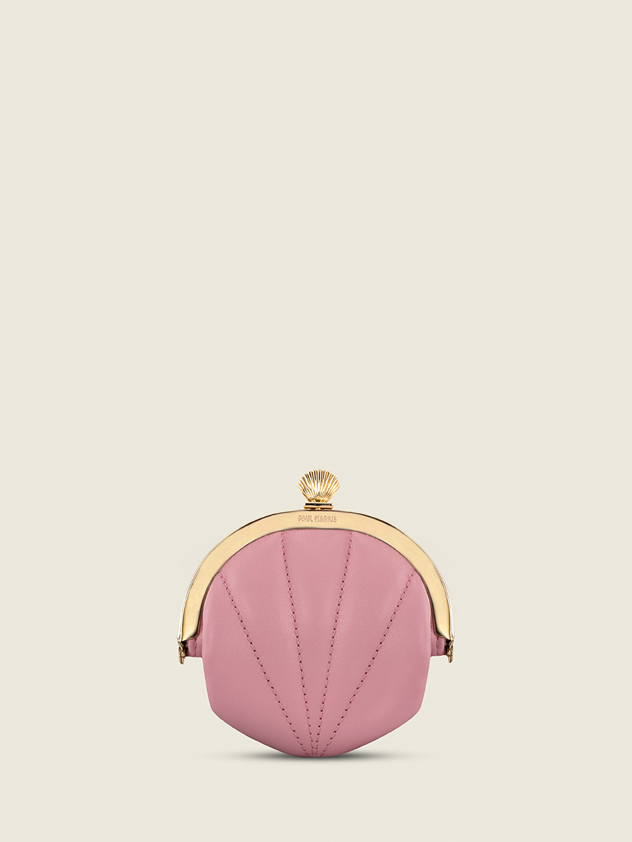 purse-leather-naïade-coquillage-venus-pink-front-view-m87-pi