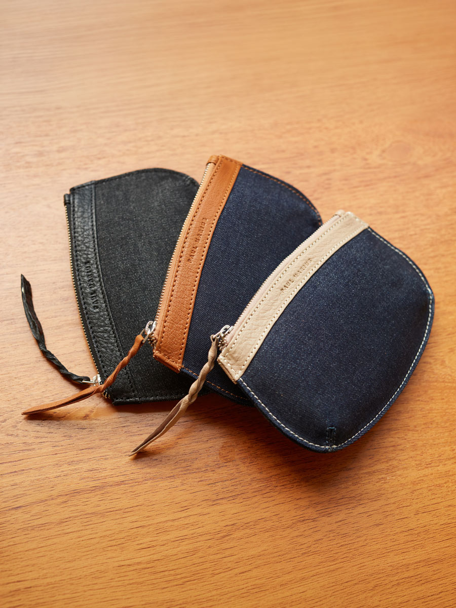 LaPochette Polly - Denim / Black inside view