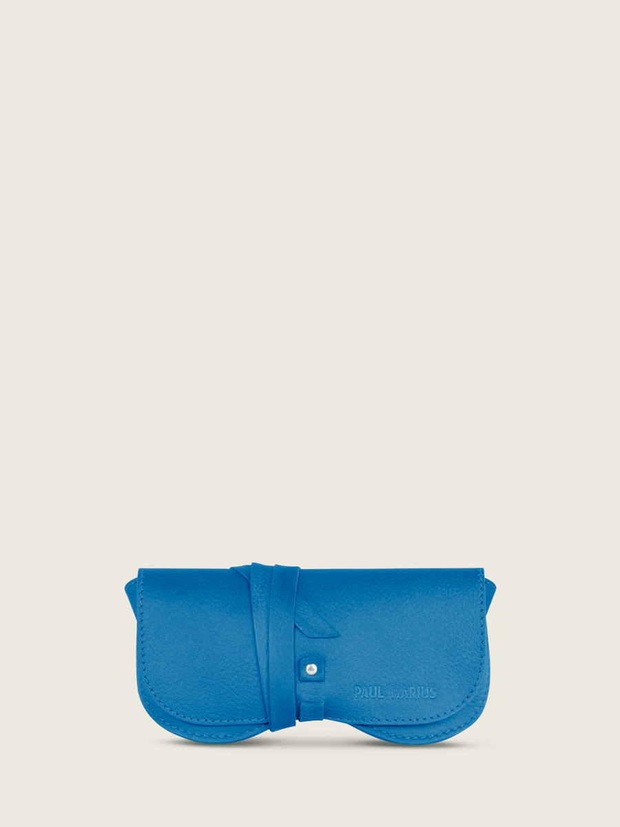 leather-glasses-case-for-women-blue-front-view-picture-letui-a-lunettes-neon-paul-marius-m49-ne-blu