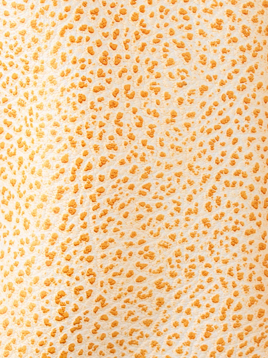 Orange leather fanny pack LaBanane S - Orangeade focus material photo