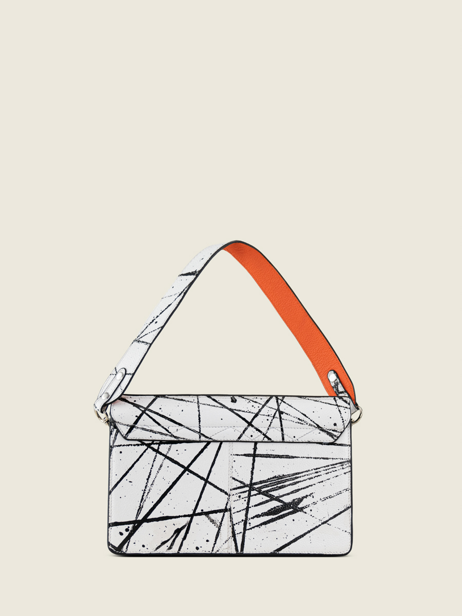 baguette-bag-leather-white-black-orange-gabrielle-arty-01-back-view-w42-art1-b-w