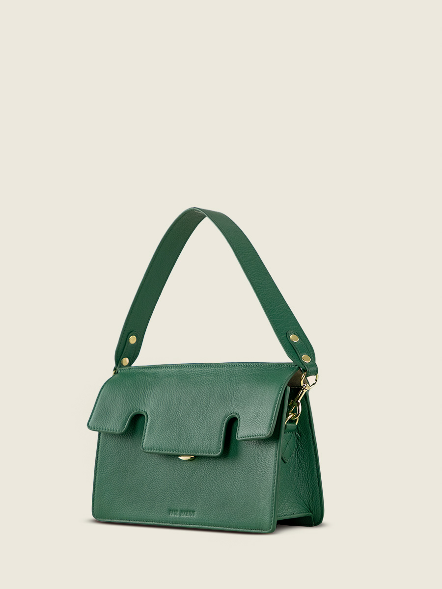 green-leather-baguette-bag-gabrielle-azur-imperial-green-paul-marius-back-view-picture-w42-az-gr