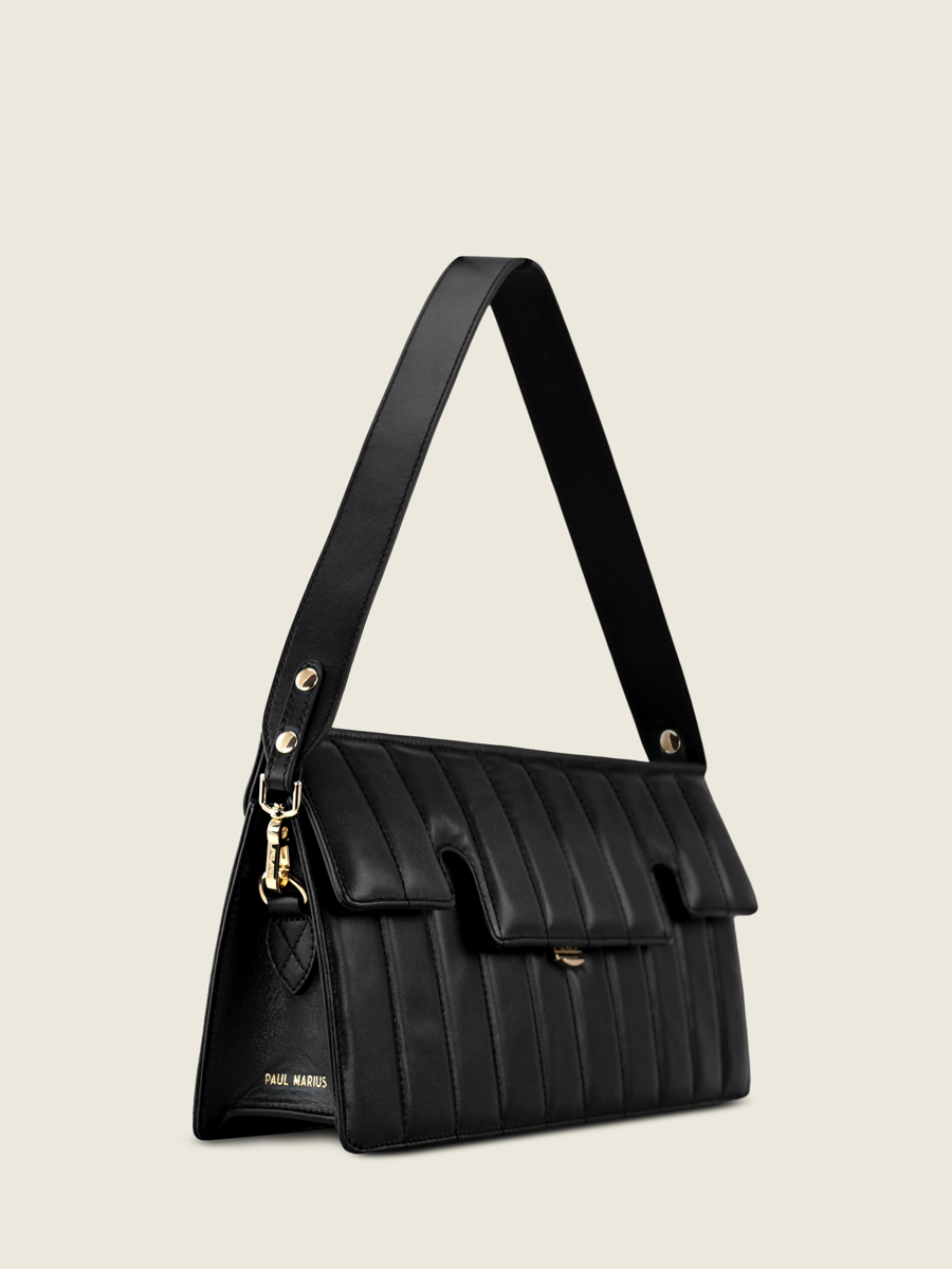 quilted-baguette-bag-gabrielle-ultra-long-sellerie-black-paul-marius-side-view-picture-w42l-mat-s-b