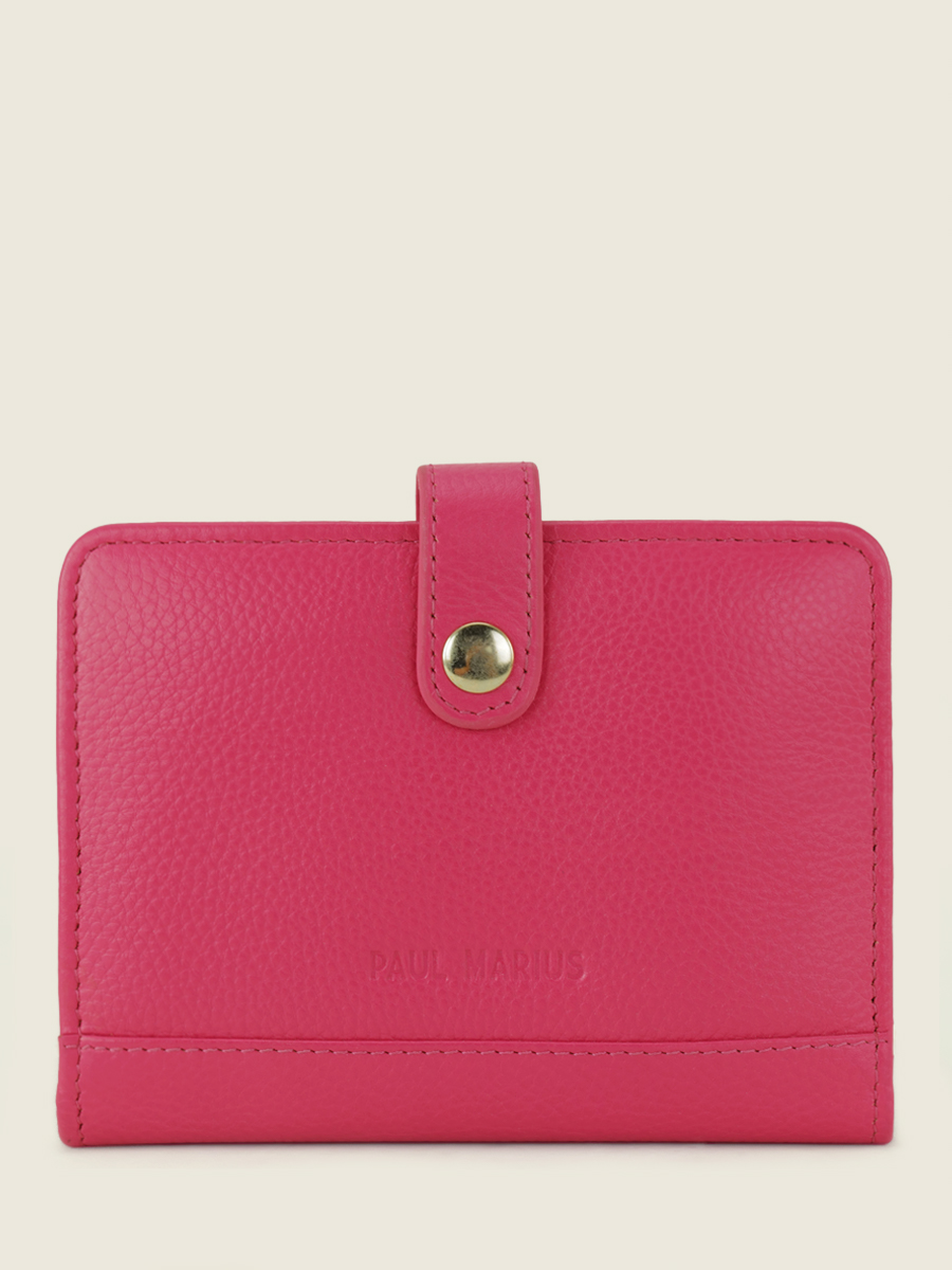 pink-leather-wallet-leportefeuille-jeanne-sorbet-raspberry-paul-marius-front-view-picture-m34-sb-pi