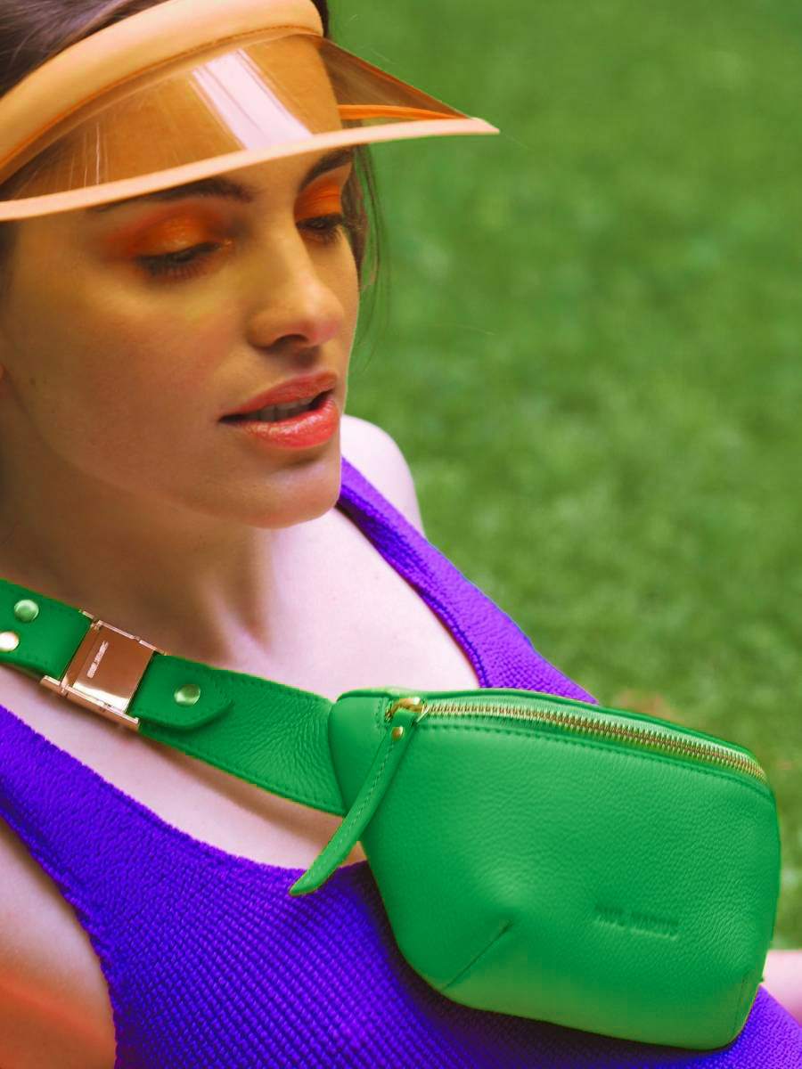 green-leather-mini-fanny-pack-labanane-xs-sorbet-kiwi-paul-marius-campaign-picture-m503xs-sb-gr