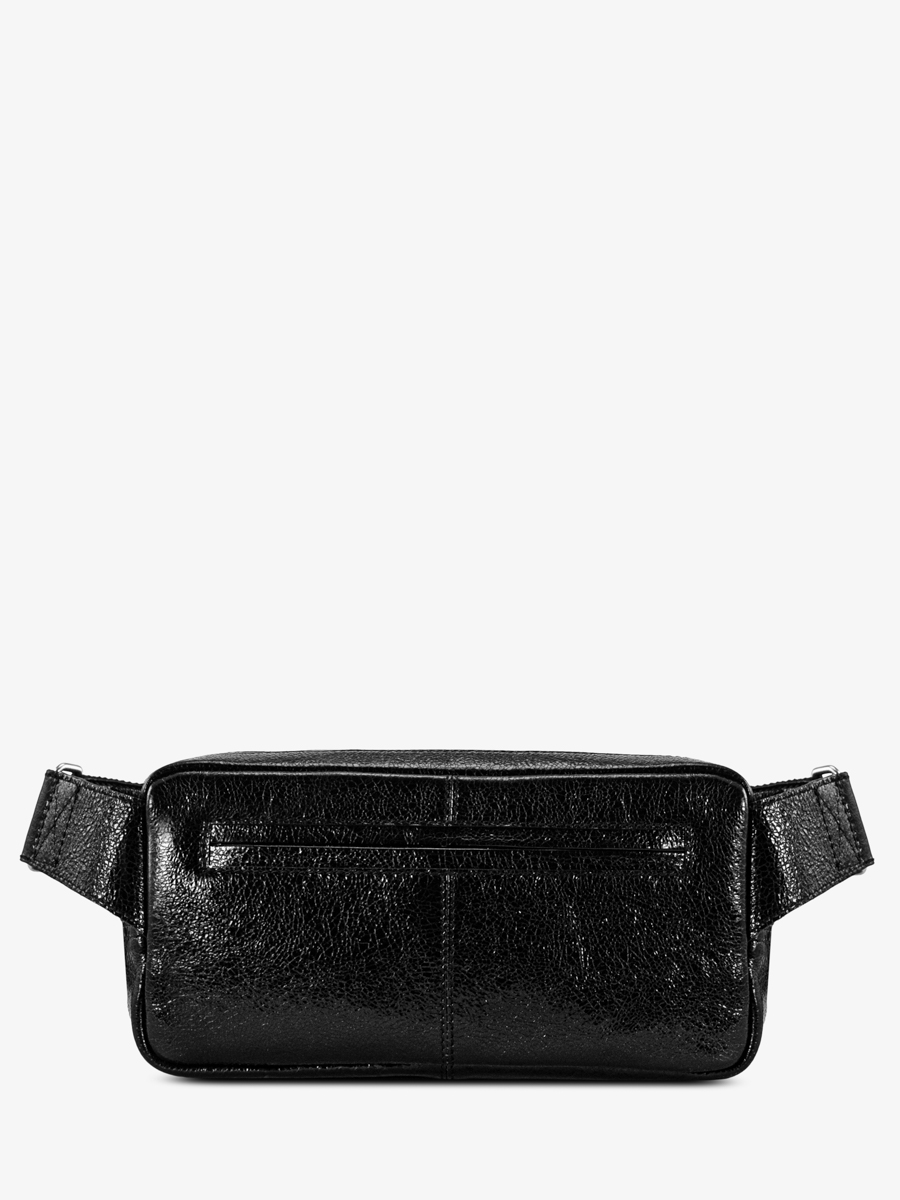 fanny-pack-shimmering-black-leather-labanane-90s-eclipse-side-view-m86-m-b