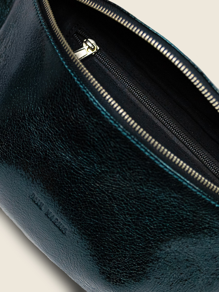shimmering-green-leather-mini-shoulder-bag-shimmering-green-leather-fanny-pack-labanane-minuit-inside-view-m503-m-gr-minuit-inside-view-m503-m-gr