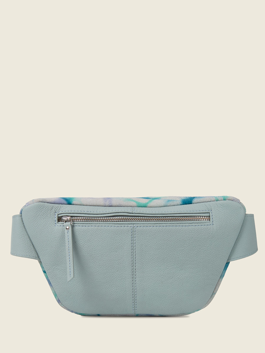 Blue Tie & Dye fanny pack LaBanane - Tie & Dye Blue side view