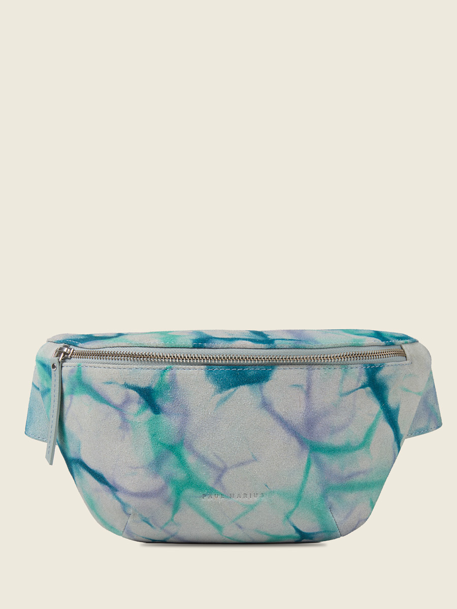 Blue Tie & Dye fanny pack LaBanane - Tie & Dye Blue front view