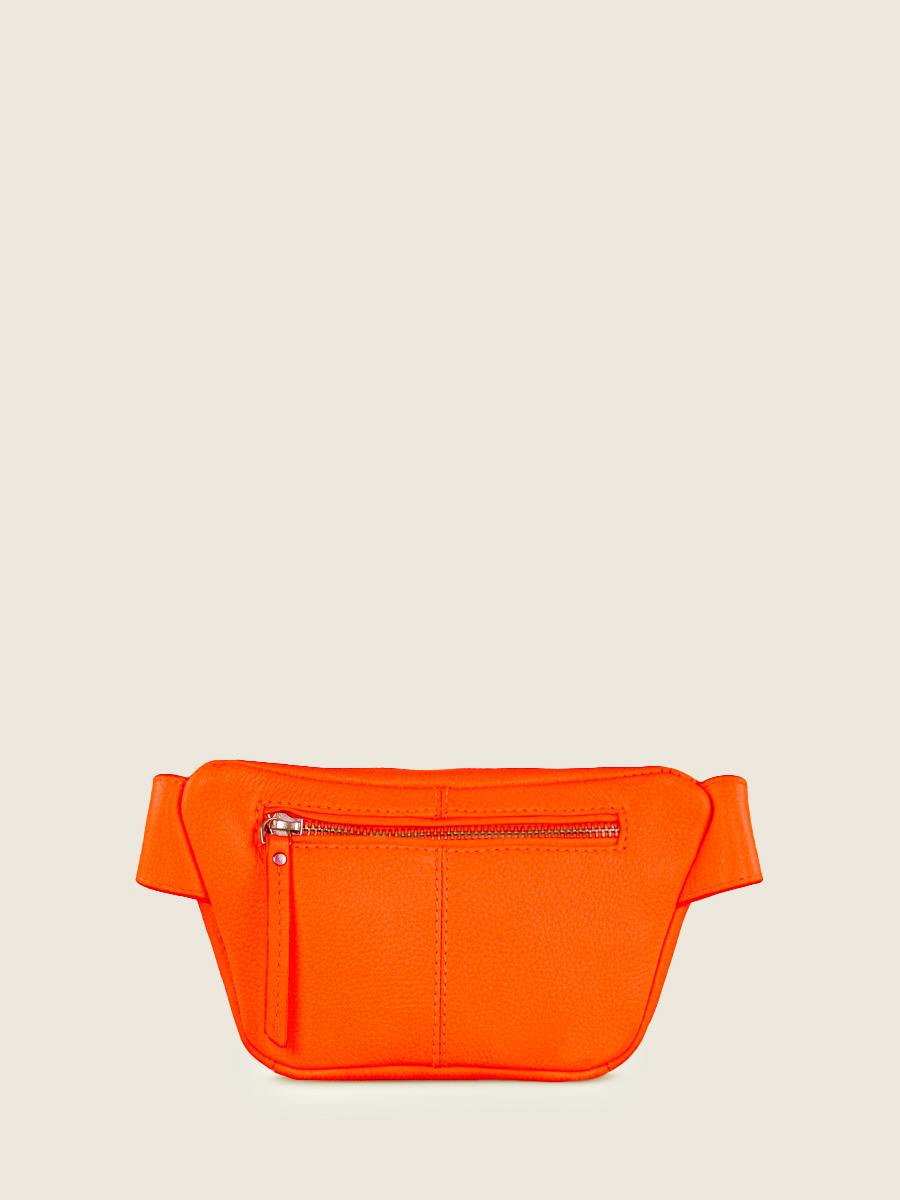 orange-leather-fanny-pack-labanane-xs-neon-paul-marius-back-view-picture-m503xs-ne-o