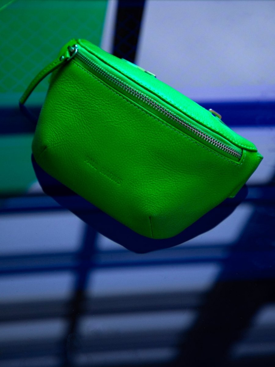 green-leather-fanny-pack-labanane-xs-neon-paul-marius-ambient-view-picture-m503xs-ne-gr