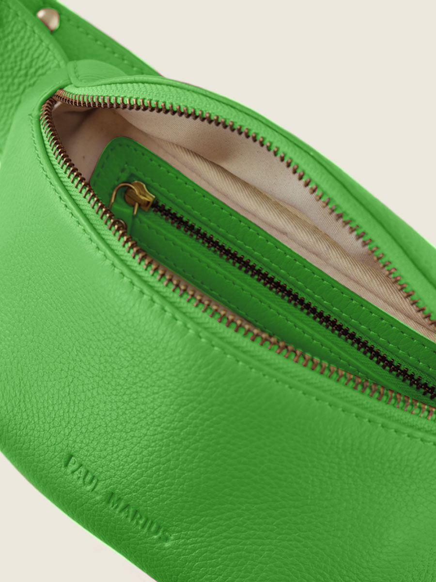 green-leather-mini-fanny-pack-labanane-xs-sorbet-kiwi-paul-marius-inside-view-picture-m503xs-sb-gr