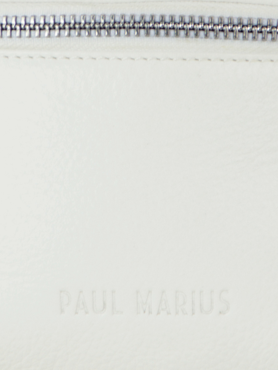 white-leather-fanny-pack-labanane-xs-vedette-paul-marius-focus-material-view-picture-m503xs-w
