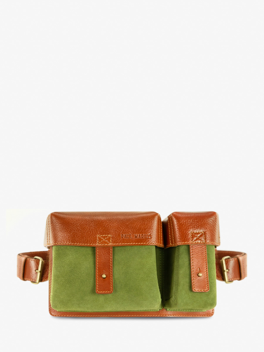 brown-khaki-leather-crossbody-bag-front-view-picture-lacartouchiere-nomade-paul-marius-m404-oco-gr