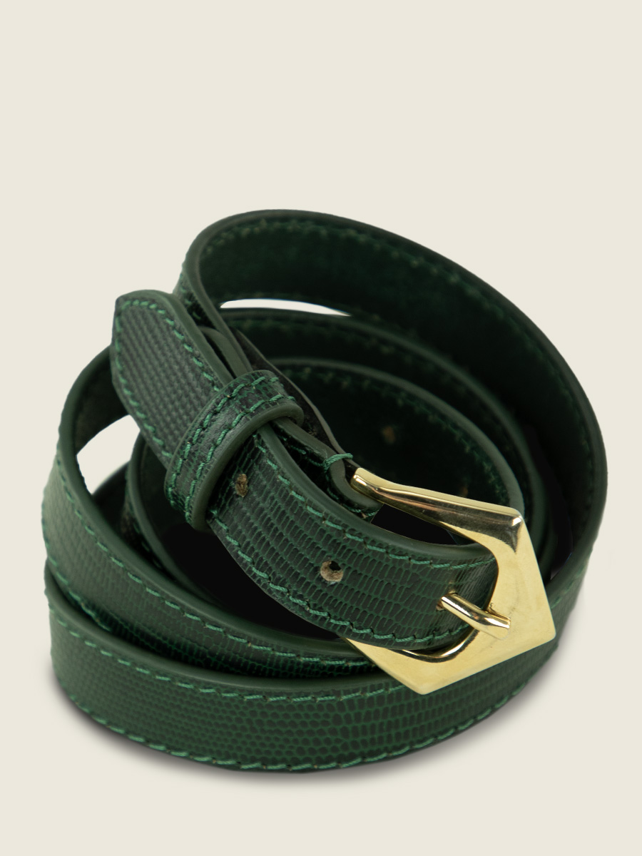 women-leather-belt-green-front-view-picture-laceinture-albane-1960-malachite-paul-marius-lb-l-dg