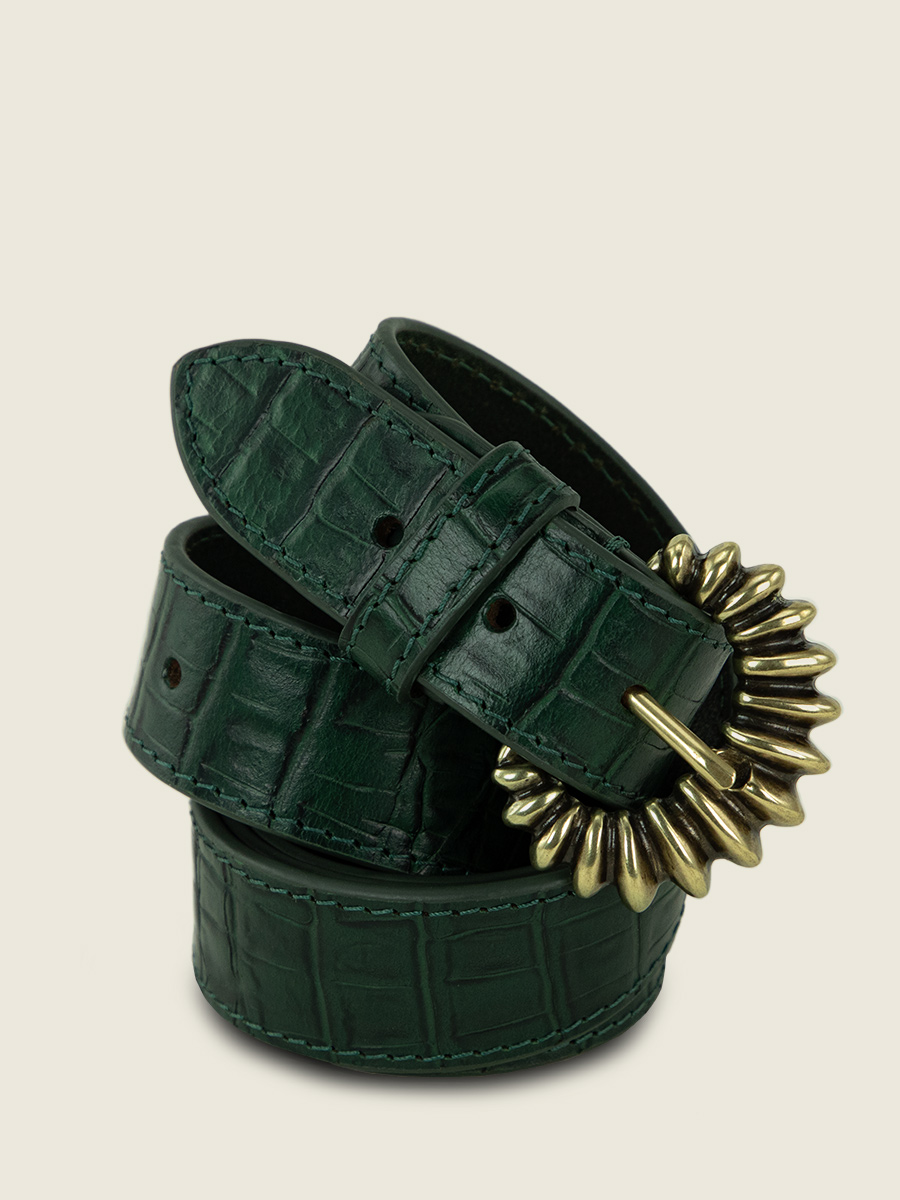 leather-belt-green-front-view-picture-laceinture-zelie-heritage-malachite-paul-marius-lb-115-cr-dg