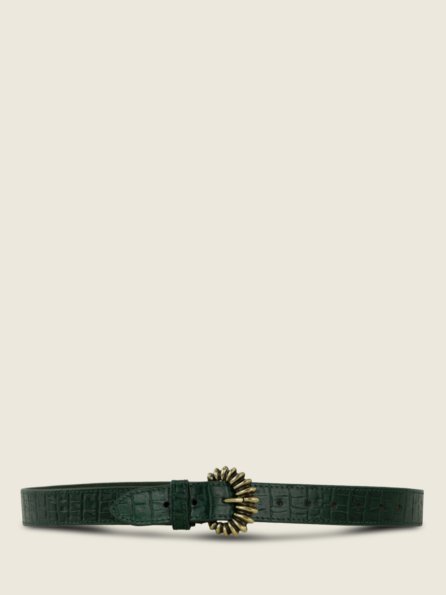 leather-belt-green-front-view-picture-laceinture-zelie-heritage-malachite-paul-marius-lb-115-cr-dg
