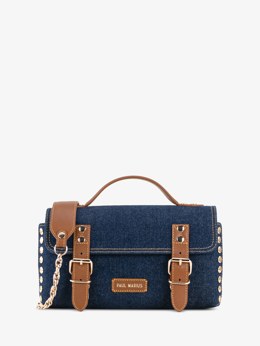 copper-leather-shoulderbag-lartisane-n2-denim-brut-paul-marius-front-view-picture-p102-dblu-denim