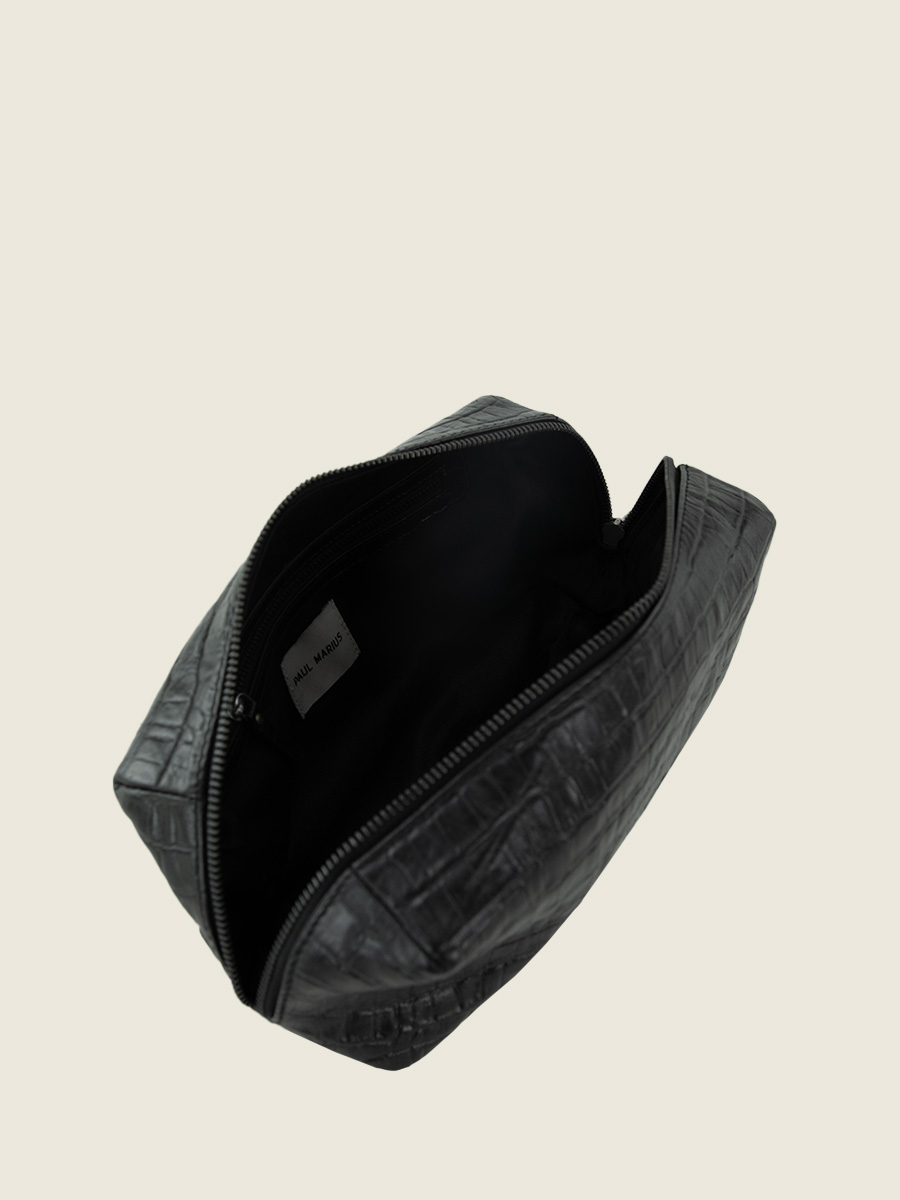 toiletry-bag-for-men-black-inside-view-picture-lebarbier-heritage-jet-black-paul-marius-m501-cr-b