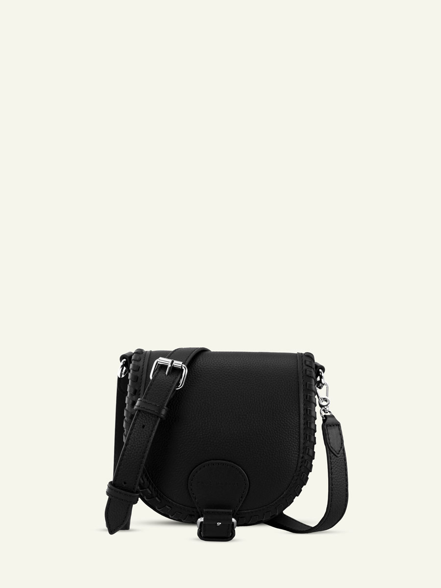 mini-leather-shoulder-bag-lebobo-xs-black-front-view-w61xs-b