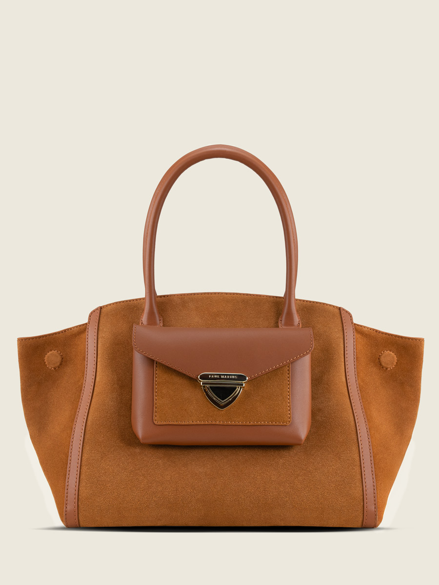 tote-bag-leather-LeCaprice-hazelnut-front-view-w64m-su-mb