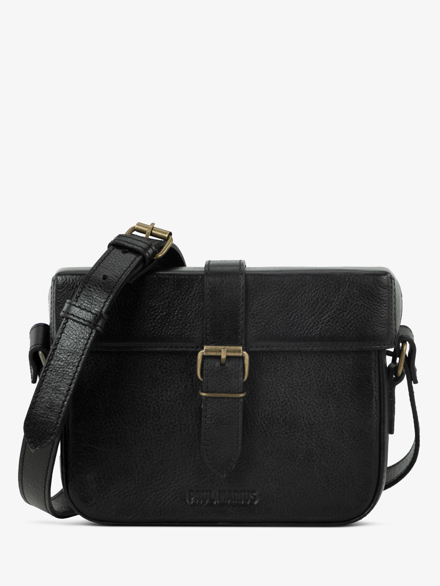 shoulder-bag-lecoquin-oily-black-front-view-m405-obl