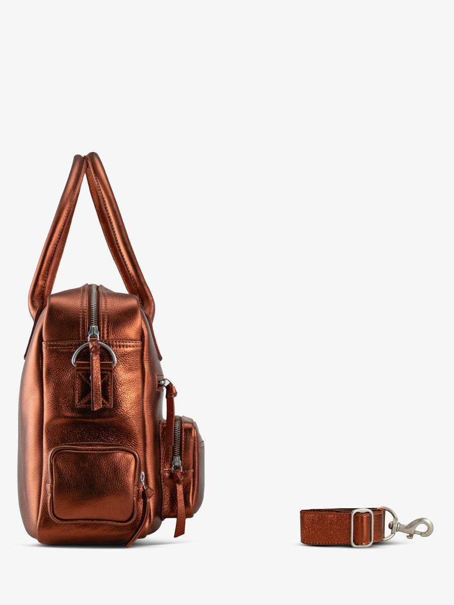 metallic-copper-multipockets-document-holder-ledandy-90s-ginger-side-view-w204-m-o