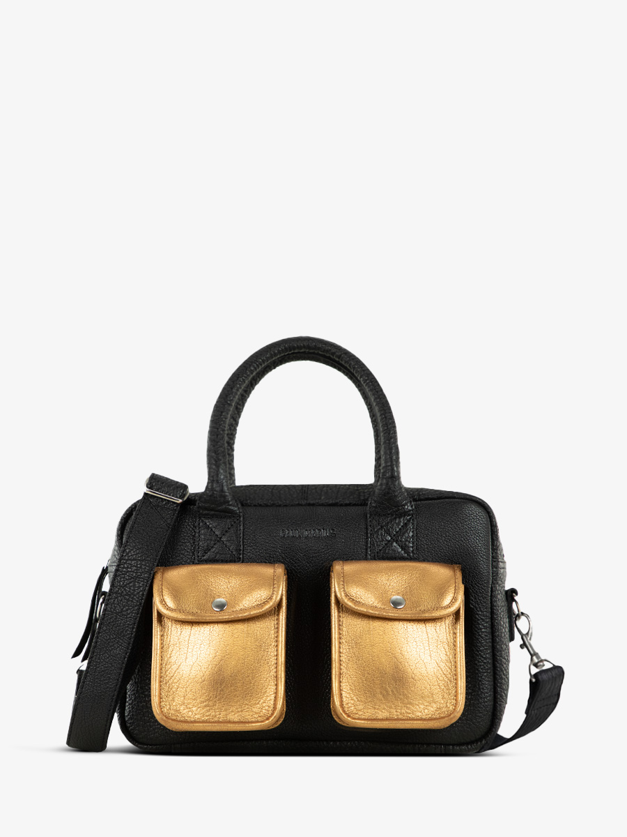 black-gold-leather-handbag-ledandy-s-black-gold-paul-marius-front-view-picture-w04s-b-g