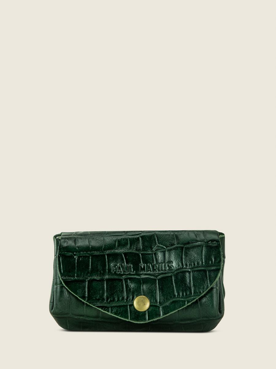 green-leather-purse-legustave-heritage-malachite-paul-marius-front-view-picture-clp-cr-dg