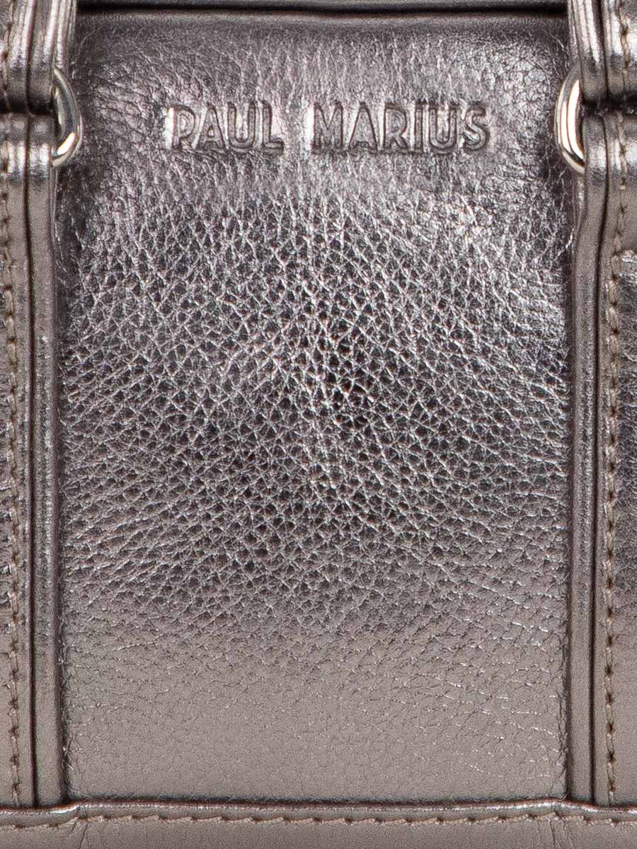silver-metallic-leather-handbag-lemini-bowling-steel-paul-marius-focus-material-view-picture-w45xs-gm