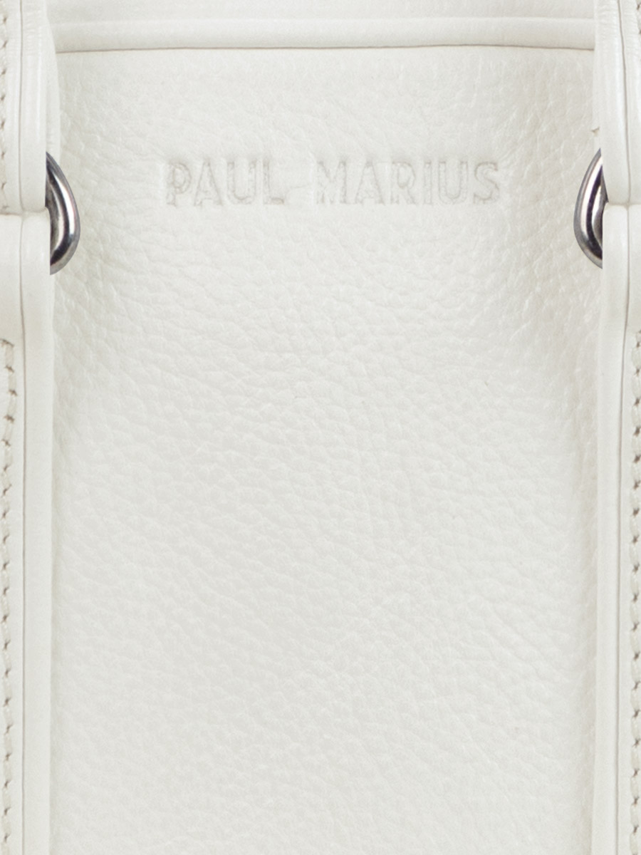 white-leather-handbag-lemini-bowling-vedette-paul-marius-focus-material-view-picture-w45xs-w