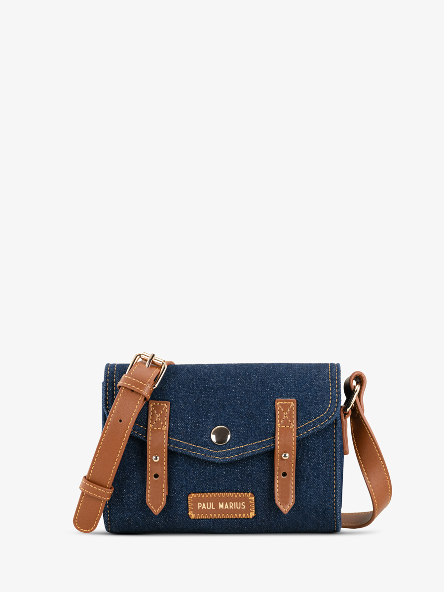 shoulder-bag-blue-jean-lemini-indispensable-denim-brut-front-view-w08s-dblu-denim