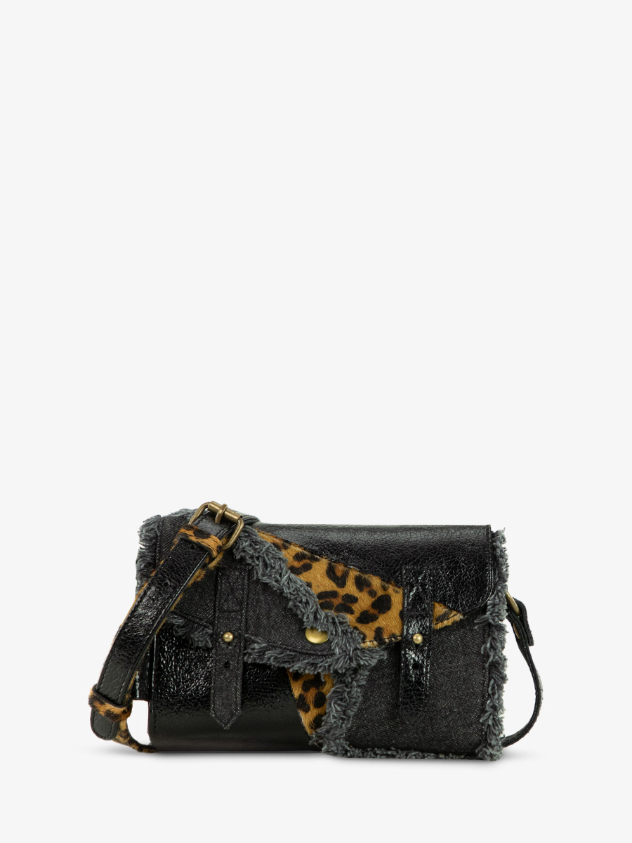 black-leopard-mini-leather-shoulder-bag-lemini-indispensable-chimere-denim-black-paul-marius-side-view-picture-w08s-ch-b-denim