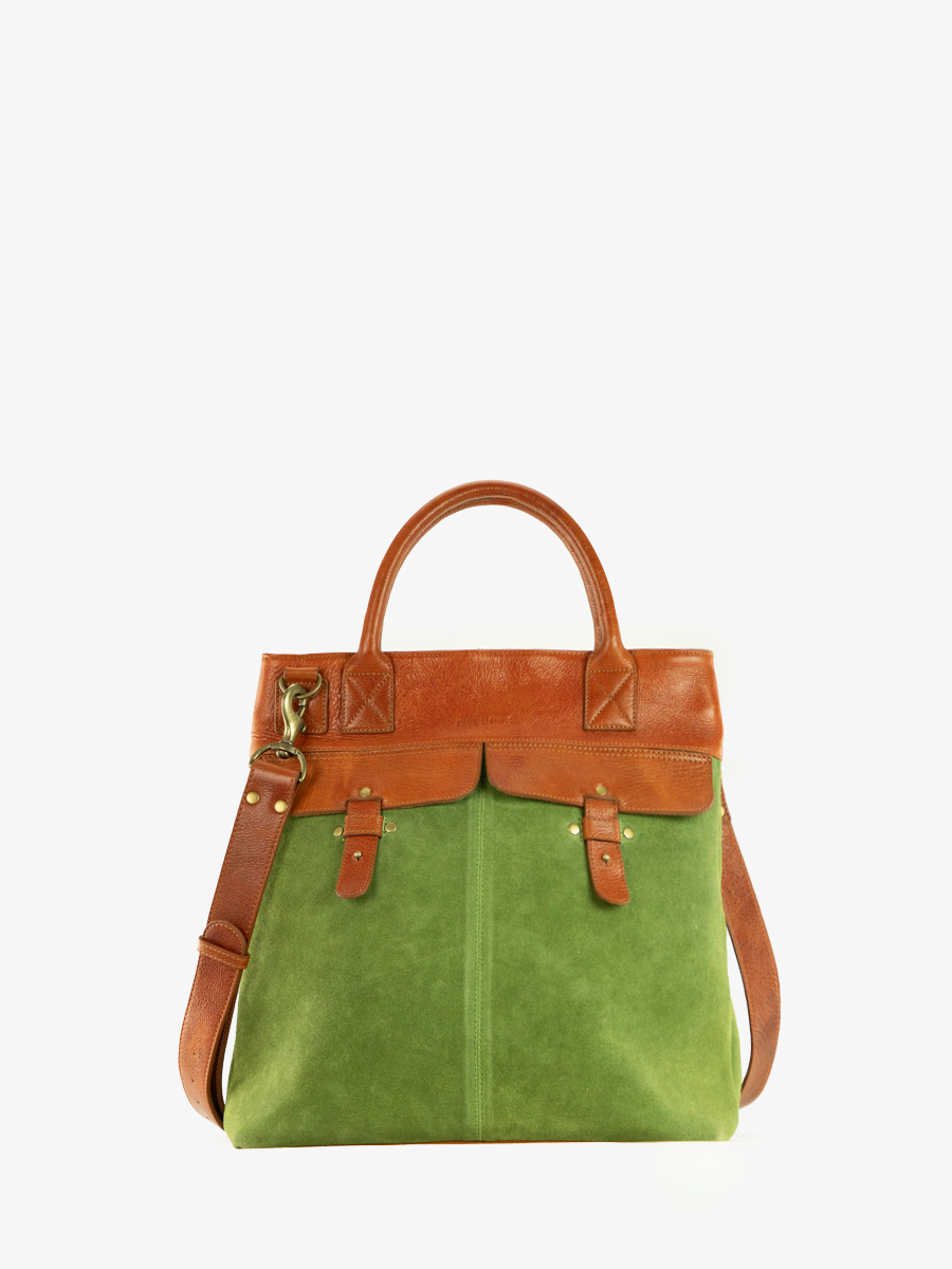 brown-khaki-leather-bucket-bag-lepilote-nomade-paul-marius-front-view-picture-b06-oco-gr