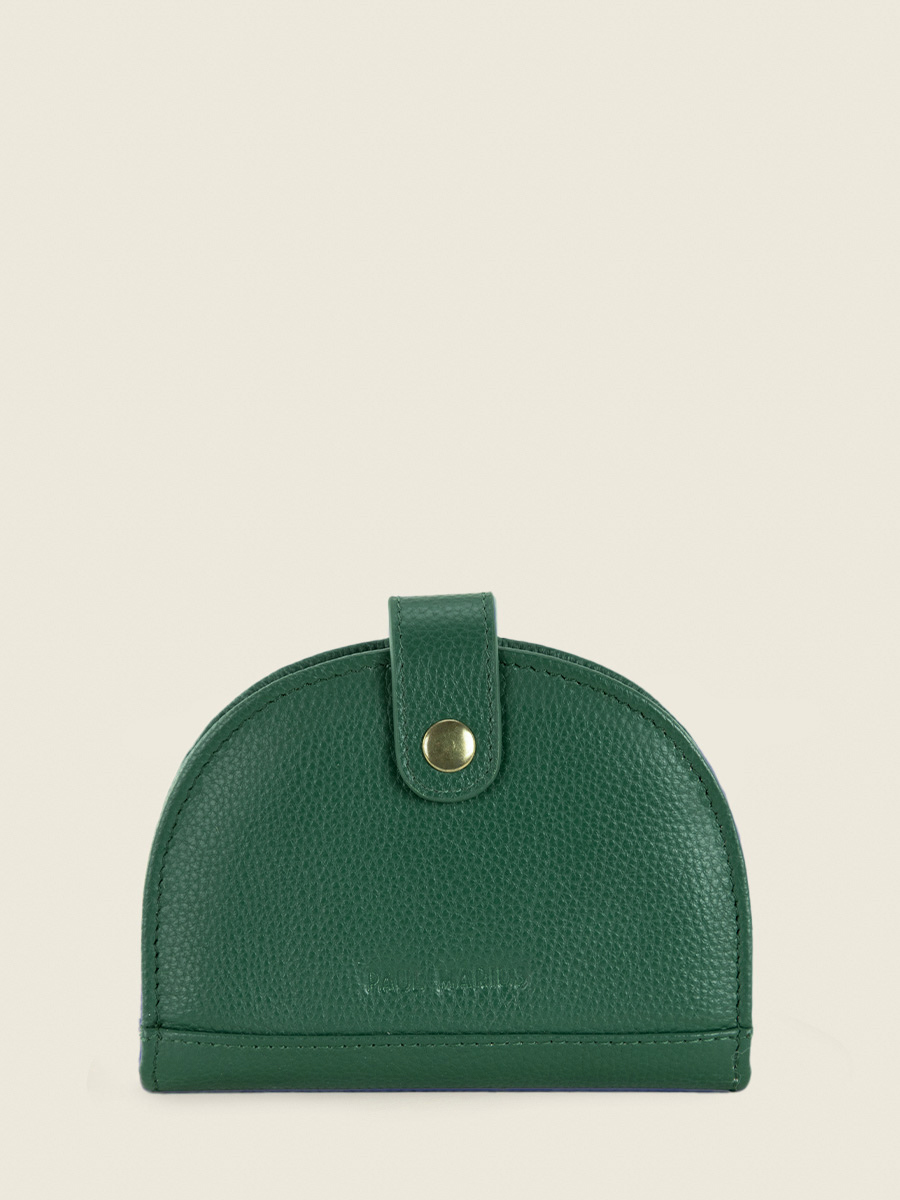 leather-wallet-for-woman-green-front-view-picture-leportefeuille-manon-n2-azur-imperial-green-paul-marius-m33-az-gr