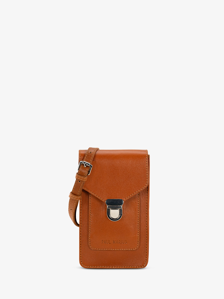 brown-leather-phone-bag-leporte-telephone-cognac-front-view-m88-co