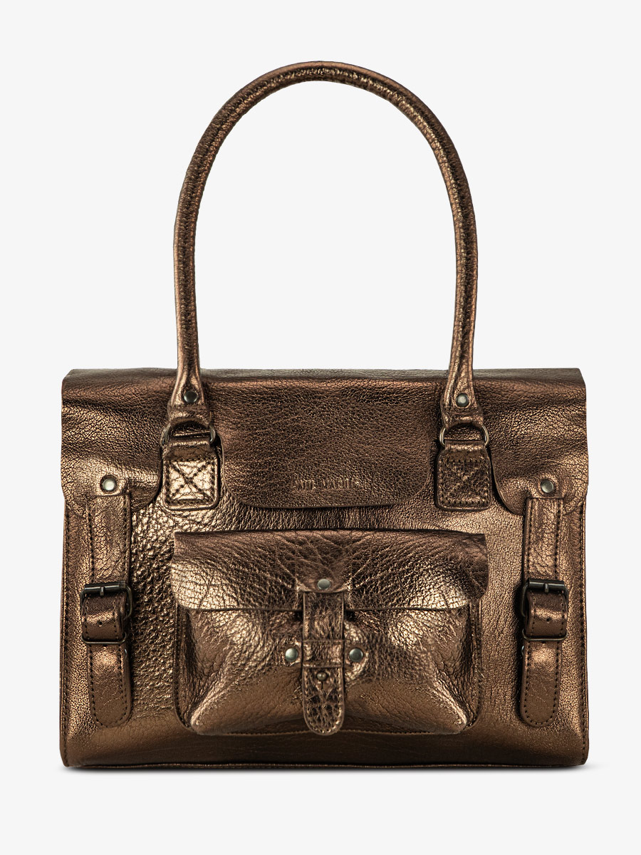 leather-shoulder-bag-for-woman-copper-front-view-picture-lerive-gauche--m-copper-paul-marius-3760125335223