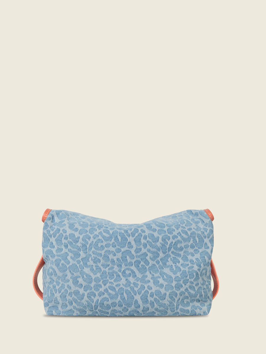 Denim leopard crossbody bag Loulou - Denim / Leopard ambient view