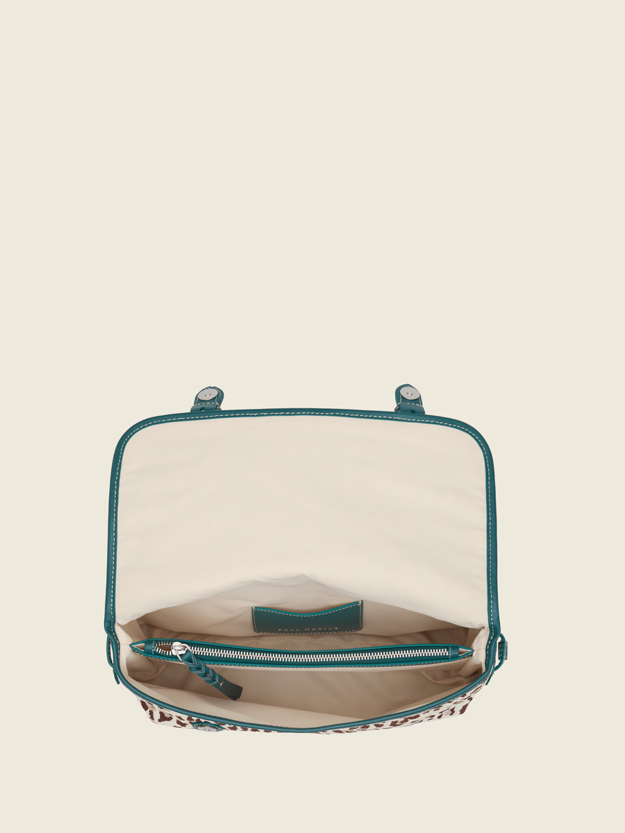 Raffia leopard crossbody bag Loulou Raphia - Leopard ambient view