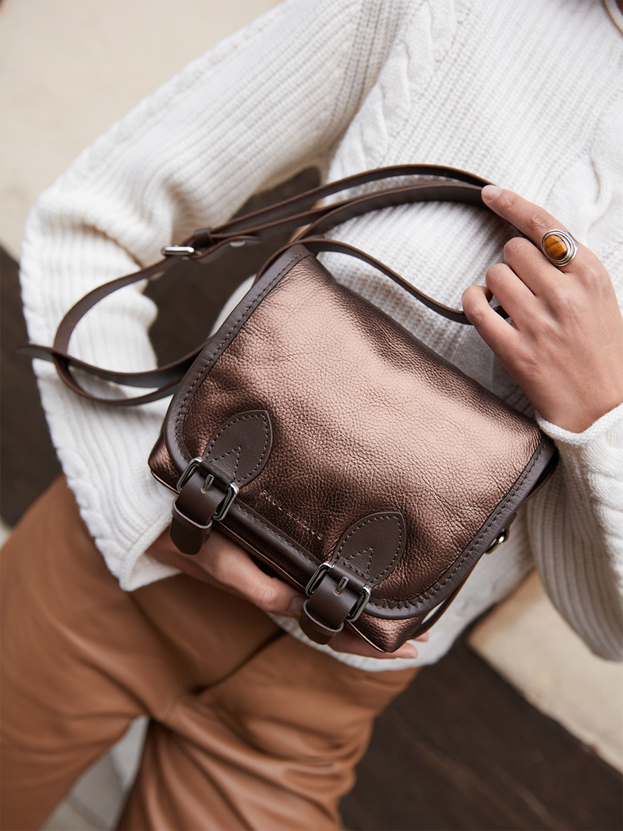 shoulder-bag-loulou-s-leather-copper-front-view-w78s-c