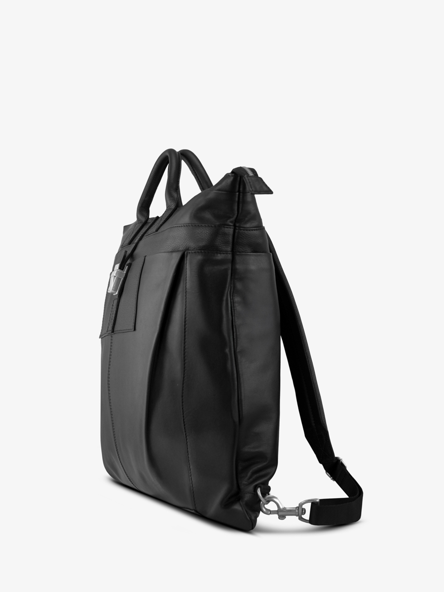 briefcase-backpack-black-aviateur-oily-black-side-view-b07-obl