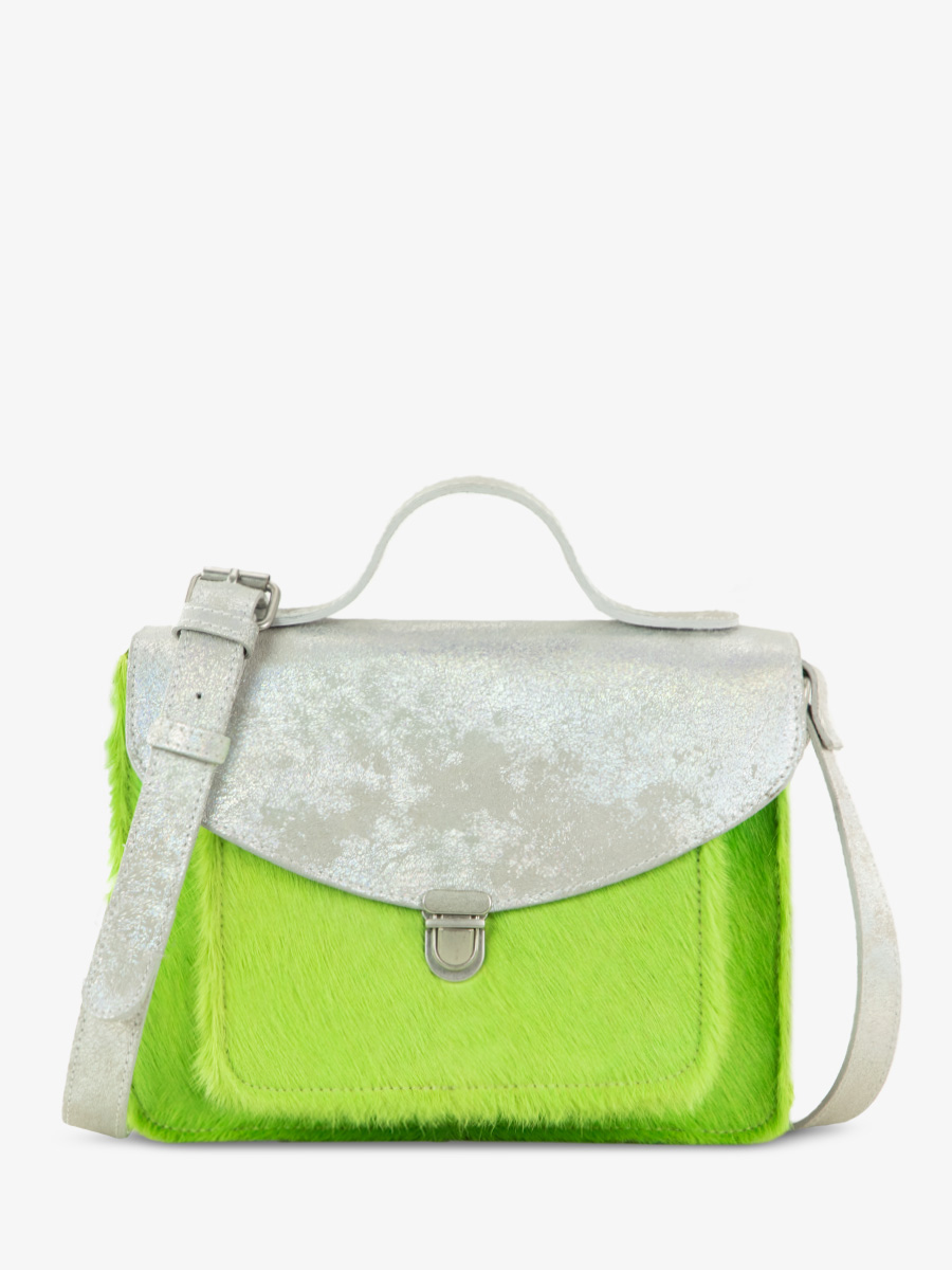 green-leather-handbag-mademoiselle-george-creature-acid-green-paul-marius-front-view-picture-w05-crea-s-gr