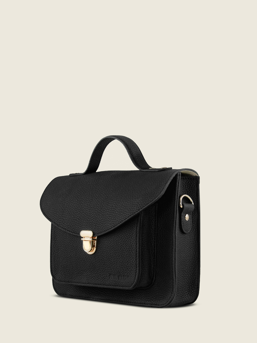 cross-body-bag-leather-mademoiselle-george-n2-soft-black-back-view-w105-bm-b