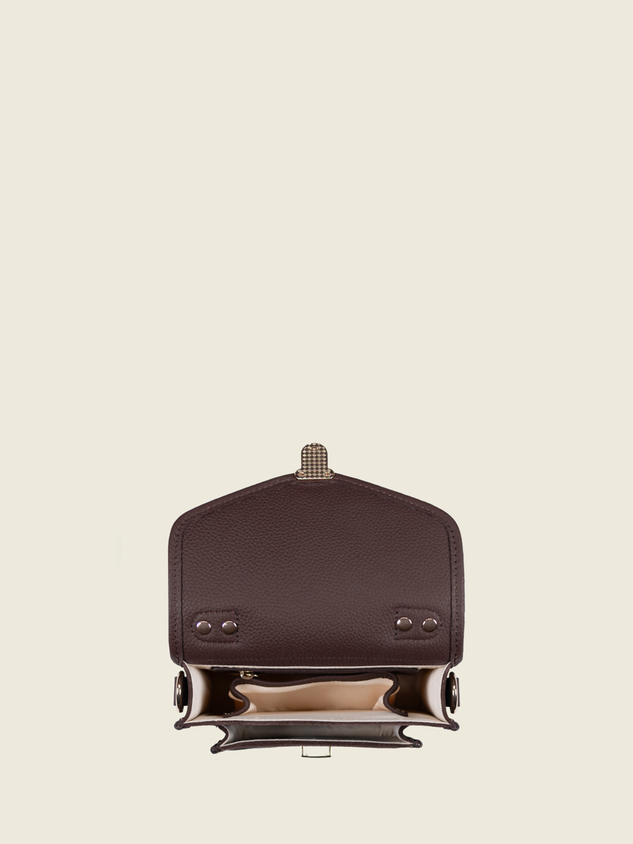 mini-cross-body-bag-brown-leather-mademoiselle-george-xs-n2-chocolate-inside-view-w105xs-su-db